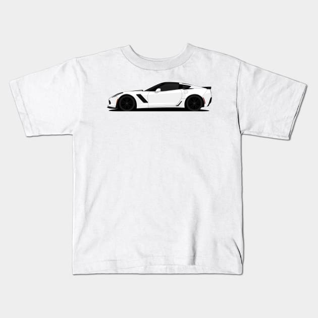 Z06 WHITE Kids T-Shirt by VENZ0LIC